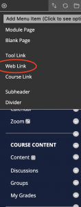 add a writing center link